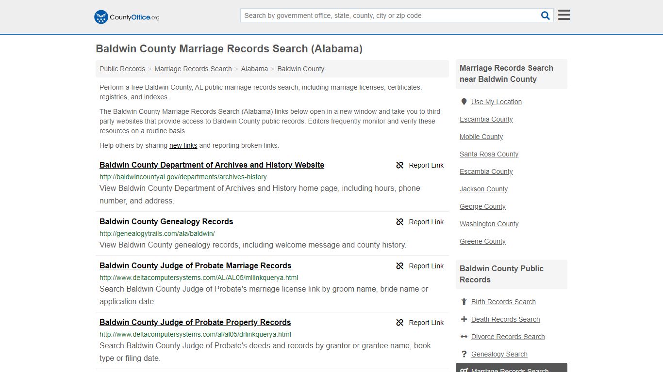 Marriage Records Search - Baldwin County, AL (Marriage ...